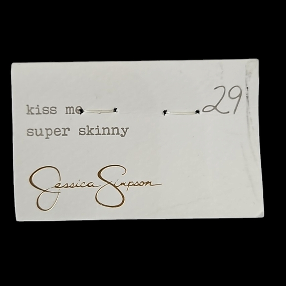 Jessica Simpson Women's Kiss Me Super Skinny Black Jeans Size 29 - Picture 11 of 16